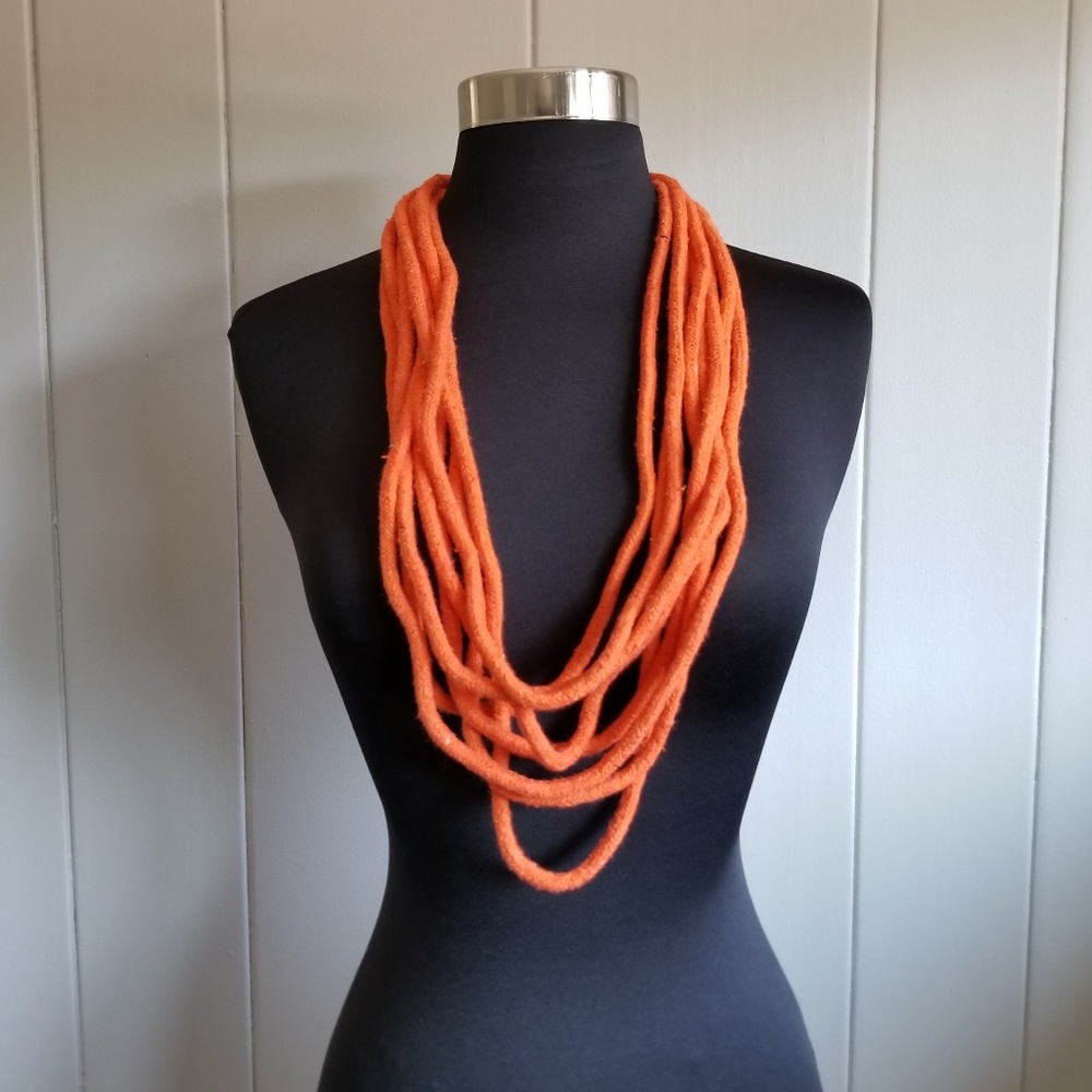 Orange Layered necklace
